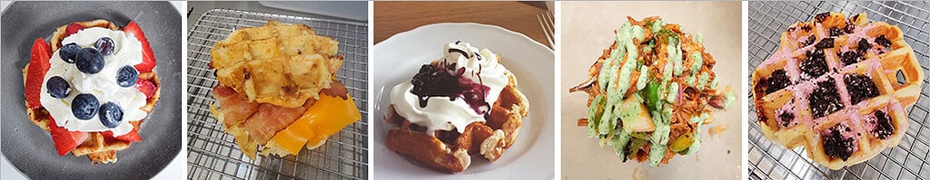 food collage at Black Bart's Brunch