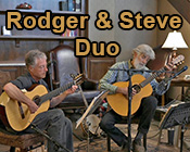 Rodger and Steve Duo playing guitars